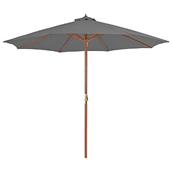 vidaXL Parasol d'extérieur Anthracite 300 cm