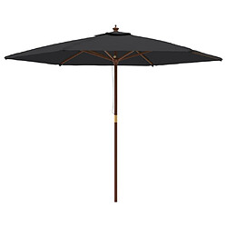 vidaXL Parasol de Jardin 299x240 cm - Noir