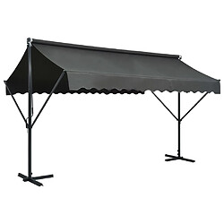 vidaXL Auvent sur pied 400x300 cm - Anthracite