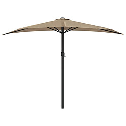 Avis vidaXL Parasol balcon Taupe 300x155 cm