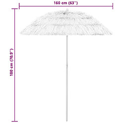vidaXL Hawaii Blanc pas cher