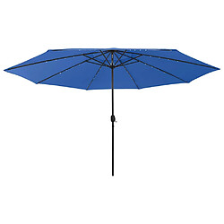 vidaXL Parasol d'extérieur 400 cm Bleu azuré