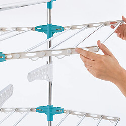 Avis Idmarket MARKET Séchoir modulable - Blanc/Bleu