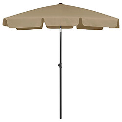 VIDAXL Parasol de plage 180x120 cm - Taupe
