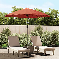 vidaXL Parasol d'Extérieur 270 cm - Terre Cuite