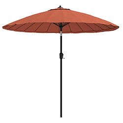 vidaXL Parasol d'Extérieur 270 cm - Terre Cuite