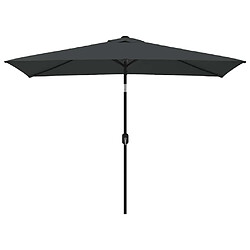 VidaXL Parasol avec mât en métal - 300x200 cm - Anthracite