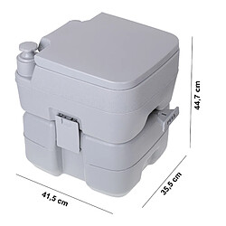 Acheter Briebe Toilette portable chimique 20 L - Gris