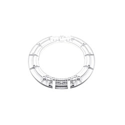 Continental edison support verre hublot lave-linge
