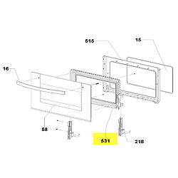Rosieres Contre-porte micro-ondes