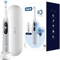 Oral-B Brosse à dents électrique iO Series 6 - Gris Brosse à dents électrique iO Series 6 - Technologie magnétique - IA de suivi du brossage - Écran interactif - Micro-vibrations - 5 modes de brossage - Étui de voyage