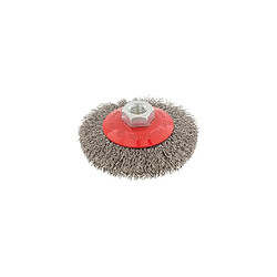 Silverline Brosse Biseautée Inox D100mm M14