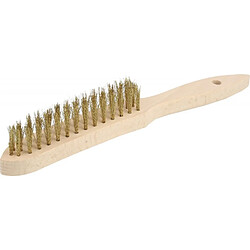 Osborn Brosse métallique fil laiton - Ondulé Brosse manuelle - Fil laiton ondulé - Nettoyage métaux non ferreux