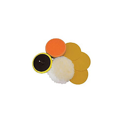 Silverline Kit accessoires ponçage polissage - 125 mm Kit de ponçage polissage - pour métal - grain P180 - auto-agrippant