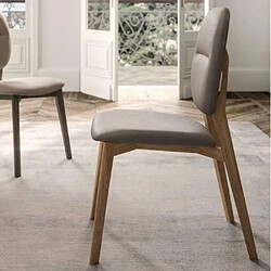 Inside 75 Chaises GIOTTO - Cuir Chêne