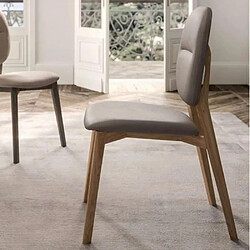 Inside 75 Chaises GIOTTO - Cuir Chêne