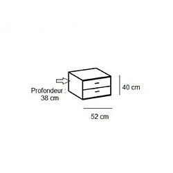 Acheter Inside 75 Chambre complète Vernon - Pin et graphite