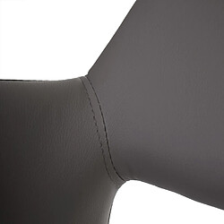 Acheter Mendler HWC-A50 II Chaise Rétro - Similicuir Gris