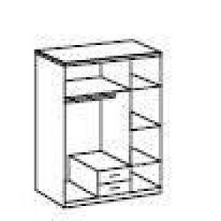 Cstore Armoire TRIO 3 Portes, 1 Miroir