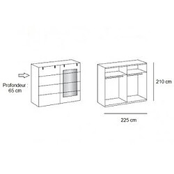 Avis Inside 75 Chambre complète Vernon - Multicolore