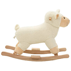 VidaXL Mouton à bascule blanc