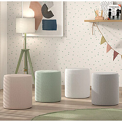 Vipack Chevet pouf Moon - Blanc pas cher