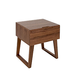 Angel Cerda Table de chevet en noyer