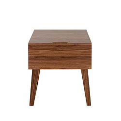 Angel Cerda Table de chevet en noyer