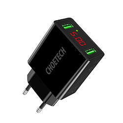 Chargeur Choetech Dual-Port - Noir