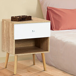 Idmarket MARKET Lot de 2 Tables de Chevet - Scandinave