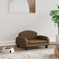 VIDAXL - Lit pour chien marron tissu