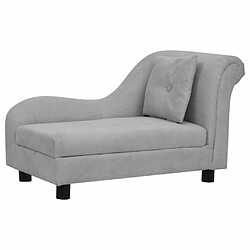 vidaXL Canapé pour chien Gris - 83x44x44 cm