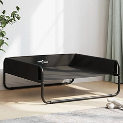 vidaXL Lit surélevé pour chien Anthracite