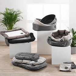 Coussin Flocon Patchy Gris et Noir