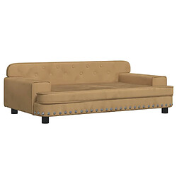 vidaXL Lit pour chien Marron 90x53x30 cm