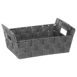 Panier de rangement biseauté - Gris foncé