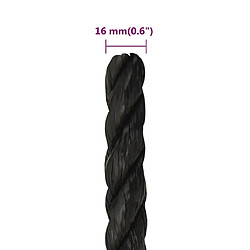 vidaXL Corde Travail Polypropylène 16 mm pas cher