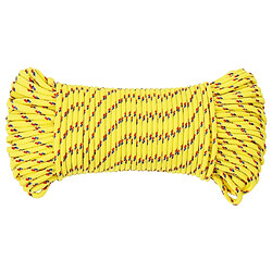 Avis vidaXL Corde de bateau Jaune 5 mm 25 m