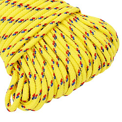 Acheter vidaXL Corde de bateau Jaune 5 mm 25 m