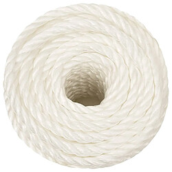 Avis vidaXL Corde de travail 10 mm - 500 m - Blanc