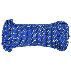 Avis vidaXL Corde de bateau 4 mm - Bleu 50 m