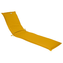 Hespéride Coussin de transat Korai jaune moutarde Coussin de transat - Mousse PU et polyester - Déhoussable et déperlant - Dimensions 190 x 60 x 4 cm