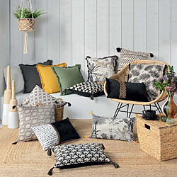 Avis Paris Prix Coussin à Franges Vanina - 45x45 cm - Jaune