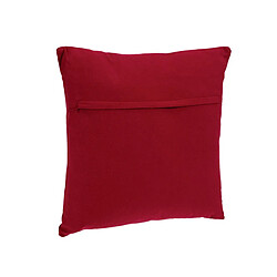 Avis Atmosphera Coussin déhoussable coton - 38 x 38 cm - Rouge