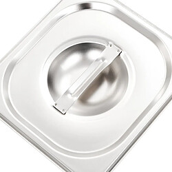 Acheter vidaXL Couvercles plateau GN 1/6 - Acier inoxydable