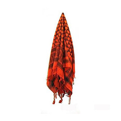 Keffieh shemag coton - Rouge Foulard keffieh coton - rouge - motif cœur - 1 pièce