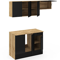 Acheter Cuisine complète IDMARKET SUBTIL - Bois et Noir