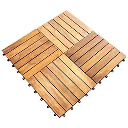 Monstershop Dalles de Terrasse en Bois - Acacia