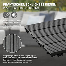 Avis ECD Germany Dalles de Terrasse - 30x30 cm - Anthracite