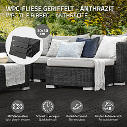Acheter ECD Germany Dalles de Terrasse - 30x30 cm - Anthracite